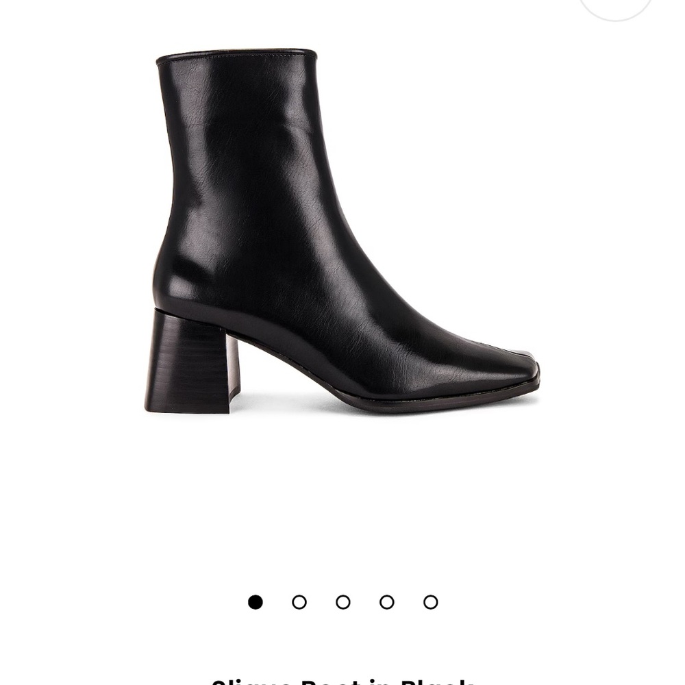Jeffrey Campbell Glossy Black Heeled Slique Boots